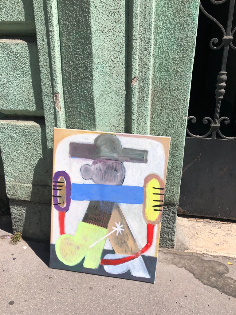 painting of a cowboy